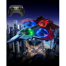 Led Işıklı Drone Fighter Jet Tasarımı 2.4ghz Uzaktan Kumandalı