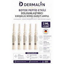 Dermalyn 5 Adet Peptid Etkili Dolgunlaştırıcı Kırışıklık Mimik Karşıtı Ampul Serum Dermaroller Dermapen