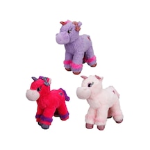 Unicorn Renkli Peluş At 28 Cm. 1 Adet Fiyatıdır Çok Renkli