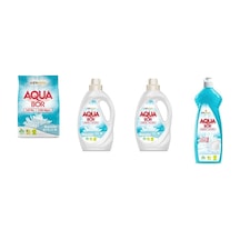 Aquabor Doğal Mineralli 4 Kg Beyaz + Sıvı Beyaz + Sıvı Beyaz + Elde Bulaşık 4 Lü Set 0.75 LT - 2.5 LT - 12 KG 08392798