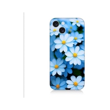 Apple Uyumlu iPhone 15 Plus Soft Renkli Papatyalar Desenli Silikon Kılıf