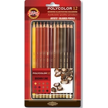 Koh-ı Noor Set Of Artist´s Coloured Pencils Brown Lin (12 Li)