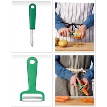 Düz Patates Soyacağı + Yan Soyacak Küçük Boy Beyaz Diğer