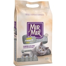 Mırmır Aktif Karbonlu Extra Güçlü Topaklaşan Bentonit 10 Lt Kedi Kumu