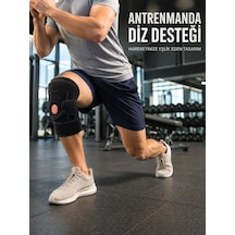 Ayarlanabilir Ligamentli Dizlik Patella Silikon Pedli Nefes Alabilir Diz Koruyucu Diğer