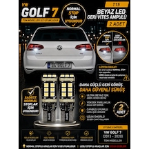 Vw Golf 7 Normal Stop Uyumlu T15 W16w Beyaz Led Geri Vites Ampulü Canbus 2 Adet