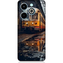 İnfinix Hot 40i Uyumlu Eski Metro İstasyonu Ve Tren Desenli Silikon Kılıf