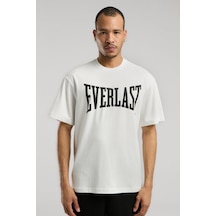 Everlast Ever Classics Comfort Logo Gri Erkek Tişört Tm0045-415 Beyaz