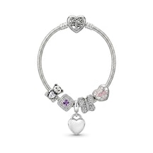 Kadın Kalpli Ayıcık, Kare Taş, Sallantılı Kalp, Taşlı Kelebek, Yapboz Kalp Charmlı Çelik Kalp Kilit Bileklik 18 Cm Silver Kadın Kalpli Ayıcık, Kare Taş, Sallantılı Kalp, Taşlı Kelebek, Yapboz Kalp Charmlı Çelik Kalp Kilit Bileklik 18 Cm Silver