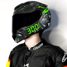 Luteshı Full Helmet 3c Açık Motosiklet Kaskı Yeşil