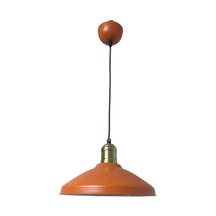 Rsylight Retro Metal Rustik Dekoratif Turuncu Tekli Sarkıt Avize Çap:25 Cm Beyaz