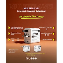Truebo Multitravel Travel Adapter & Charger Evrensel Seyahat Adaptörü