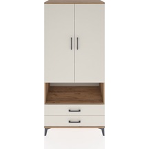 Hyperion Dolap 5 Raflı 2 Çekmeceli 2 Kapaklı 88x44x195 Çam-ay... Çam