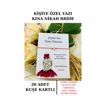 20 Adet Gold Yıldızlı Kırmızı Bileklik - Kına Hatırası - Kına Hediyelik
