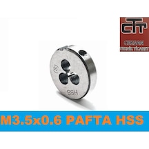 M3.5 Diş Pafta Hss-Metrik M3.5 Diş Çekme Paftası