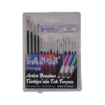 Samur Sulu Ve Yağlı Akrilik Fırçası 15 Li Set