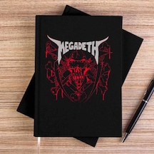 Megadeth Killing Is My Business Siyah Çizgisiz Kanvas Defter