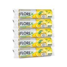Florex Limon Kokulu Büzgülü Çöp Torbası - 65x70 Cm. - 5 Rulo