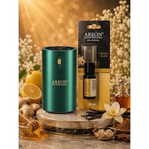 Areon Aromatik Difüzör Yeşil Klasik Metal + Vanilla Black