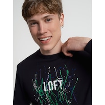 Erkek Sweatshirt Lf2034076 Siyah