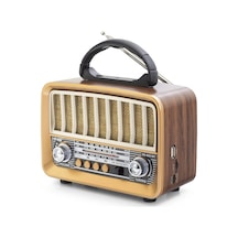 Bluetooth Nostaljik Hoparlör Fm 18 X 8.4 X 13.8 Cm Ns6651bt Tdrtr