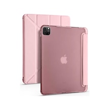 Apple Uyumlu iPad Pro 12.9 2021 Kılıf (5.Nesil) Kalem Bölmeli Smart With