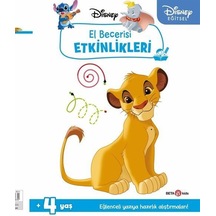 Disney Eğitsel Simba El Becerisi Etkinlikleri Yazıya Hazırlık 4+Yaş- Beta Kids