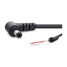 Laptop Adaptör Dc Jack Kablosu 5.5x2.5 Mm L Tip 1.2 M 90w Siyah Hdx5537