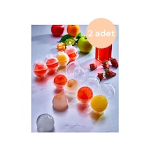 Ferah Plastik 2 Li Küre Şeklinde Buz Kalıbı 4 Lü Kalıp Ile Pratik Ve Eğlenceli Buz Hazırlığı Plast Diğer