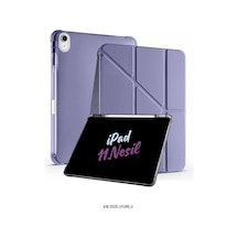 Apple Uyumlu iPad 11. Nesil A16 2025 11 İnç Kalem Bölmeli Standlı Fuchsia Tri Folding Tablet Kılıfı Tablet Kılıfı