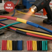 164 Parça Isı İle Daralan Makaron Seti Elektrik Kablo İzolasyon &amp Amp Koruma Kılıfı, Renkli Shrink Tube Set 4915