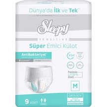 Sleepy Sensitive Süper Emici Külot Medium 80-120 Cm 9 Adet Tek Ebat