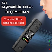 Techtic Yüksek Hassasiyetli Alkol Test Cihazı Profesyonel Temassız Alkolmetre Şarjlı Promil Ölçer