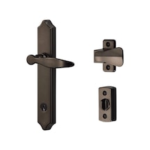 Security Sallanan Kapılar Için Sürgü Kilitli Kapı Kolu Yağlanmış Bronz 4 Parçalı Set