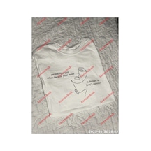 Tarzsokak Slogan Unisex Yazılı Oversize Tshirt Twgwbr5 Beyaz