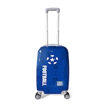 Coral High Lacivert Saks Futbol Desenli Pc Kabin Boy Valiz 50cm 16561 Mavi - Lacivert