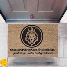 Kapı Önü Paspası Dekoratif Dijital Baskı Kral Geri Döndü P-2380 Renkli