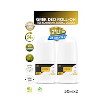 Doğal Içerikli Grek Deo Erkek Roll On Özel Kokusu İle 50 Ml 2'li Set
