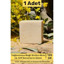 Sabun %100 Doğal Güzel Kokulu El Yüz Saç Cilt Vücut Orijinal Bitkisel Limon Sabunu 120g - 1 Adet Karışık