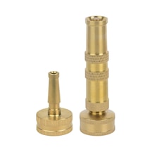 65043-amz Twist Metal Süpürme Başlığı 2'li Paket Seti, Altın