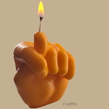 Dogal Dekoratif Vanilya Kokulu Nah Modeli Soyawax Mum