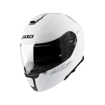 Axxis Gecko Sv Solid Gloss Pearl White Çene Açilir Motosiklet Kaski-49211