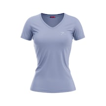 Raru Mulıer Kadın Pamuklu Lila Günlük T-Shirt Lila