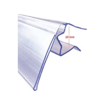 Hareketli Şeffaf Ahşap Önü Etiketliği H:4 - Uzunluk 10 Cm Pakette 10 Adet