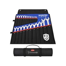 Workpro Wp202504 6-32mm 23 Parça Cr-v Profesyonel Kombine Anahtar Takımı + Bez Taşıma Kılıfı Fr Wp202504