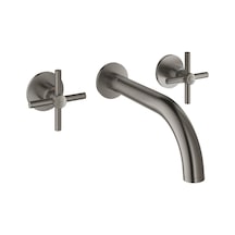 Grohe Atrio 3 Delikli Duvardan Lavabo Bataryası M-Boyut - 20661AL0 Siyah