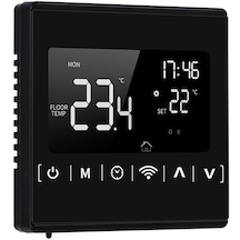 Wıfı Termostat Lcd Ekran Akıllı Sıcaklık Kontrol Cihazı Su Elektrikli Akışkan Isıtma Ac85-240v Termostat Mh-1823d B