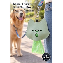 2 Adet Asma Aparatlı Suni Deri Poşet Taşıma Çantası