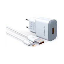 Syrox Syx-Q20 Micro Quıck Hızlı Ev Şarj Seti Beyaz