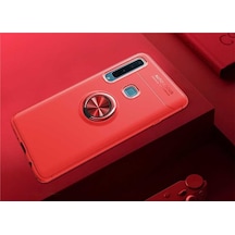 Samsung Galaxy Uyumlu A9 2018 Kılıf Yüzüklü Kamera Korumalı Range Ring Silikon Kılıf